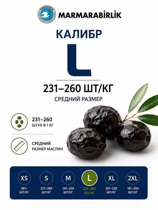 Маслины вяленые черные с косточкой MARMARABIRLIK 500 г, 500 г, фото 2