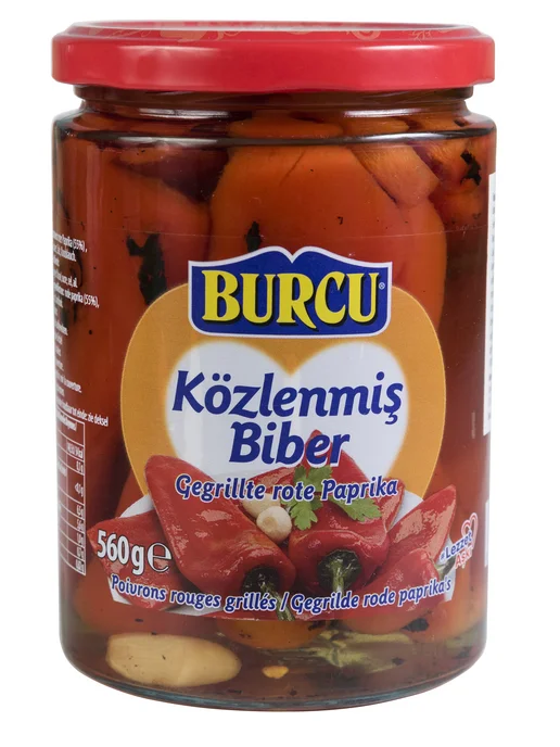 Burcu Перец красный жареный 560г, 560 г, фото 2