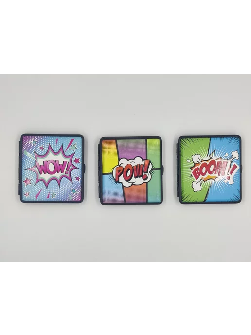 FUMMO Портсигар Comics (mix) POW!, зеленый, фото 3