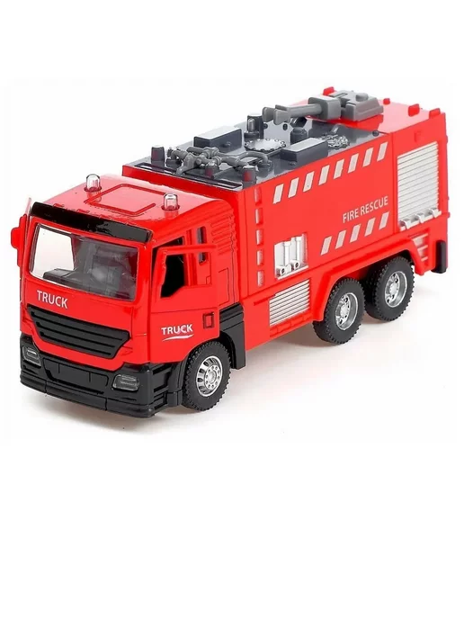 DKToys Игрушечная автомойка Пожарная парковка, красный, фото 3