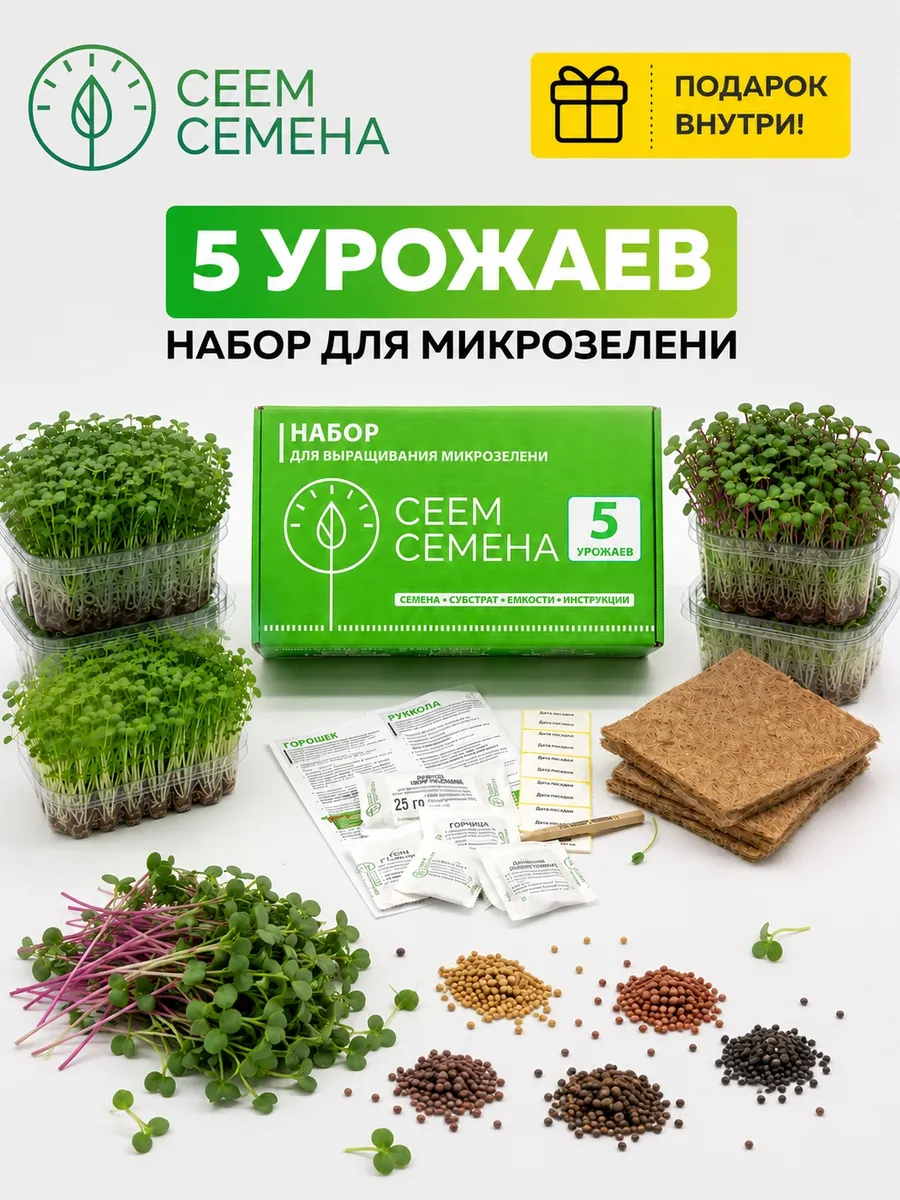 Набор для выращивания микрозелени