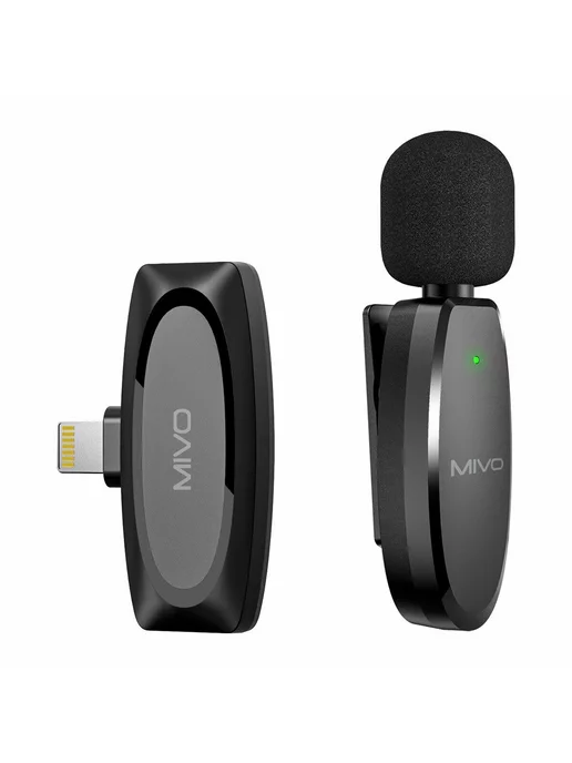 Martronik Микрофон петличный беспроводной для iPhone (кроме 15), черный, фото 3