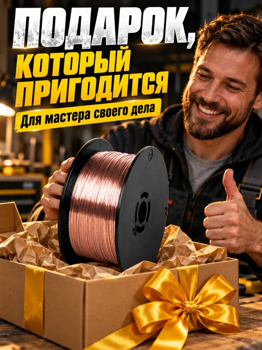 КРАТОН Проволока сварочная омеднённая 0,8 мм, 15 кг, 15 кг, фото 7