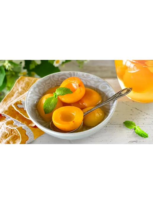 IJEVAN Абрикосы в сиропе с косточками (компот), 800г х 1шт. Иджеван, 800 г, 1 шт, фото 2