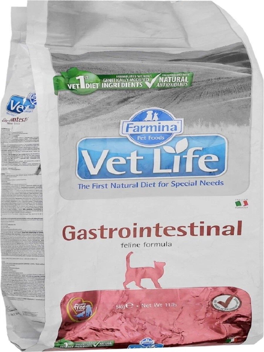 Корм сухой vet life gastrointestinal для кошек