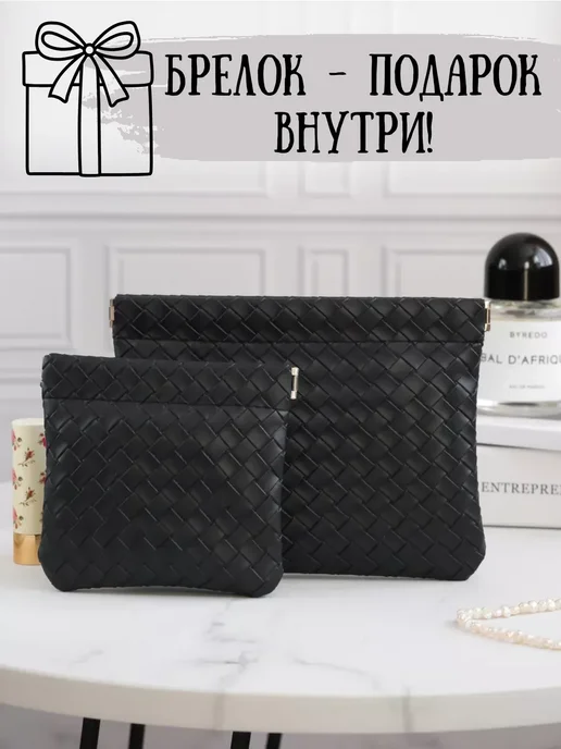 MeowToMe Косметичка маленькая органайзер на магните в сумку, черный, фото 2