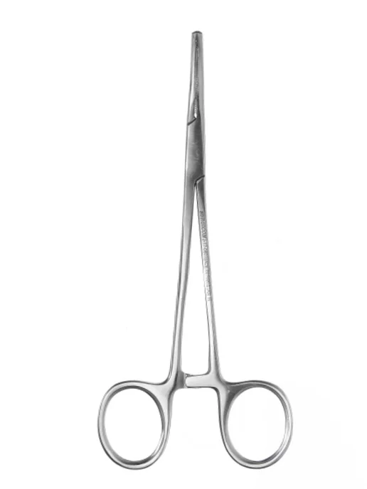 surgicon Зажим медицинский хирургический 1х2 зубый изогнутый 15 см, 1x2, фото 4