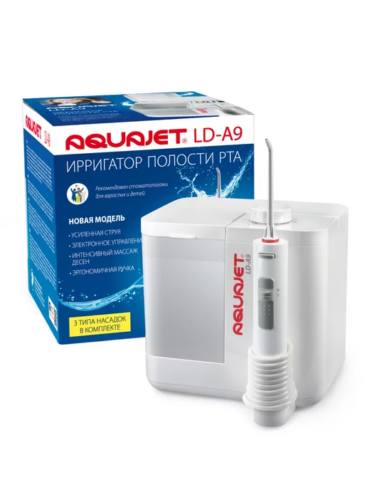 AQUAJET Ирригатор для зубов стационарный, белый, фото 2
