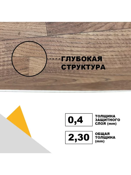 Juteks Рулон линолеума на пол "Bourbon 1" 3,5х2 м, 3.5x2 м, фото 4