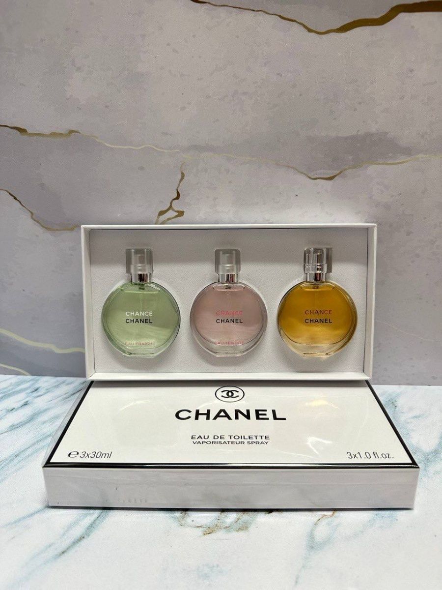 Шанель шанс набор. Chanel chance 30мл. Подарочный набор Chanel 3в1. Набор Chanel 6 в 1.