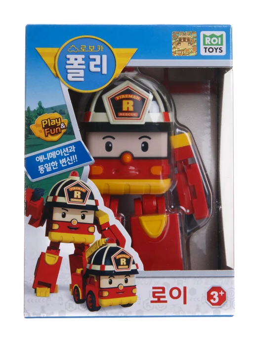 Robocar Poli Робот трансформер Рой Робокар Поли, красный, фото 2
