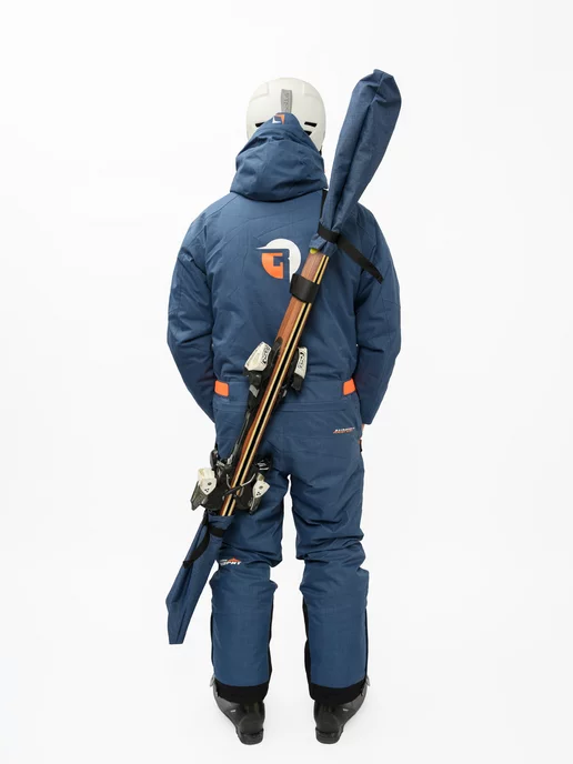 Tim-Sport Чехол переноска для горных лыж 90-190см, синий, фото 3