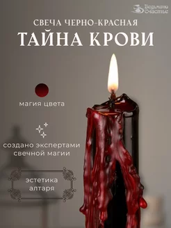 Свеча восковая "Тайна крови" Ведьмино счастье 209237005 купить за 371 ₽ в интернет-магазине Wildberries