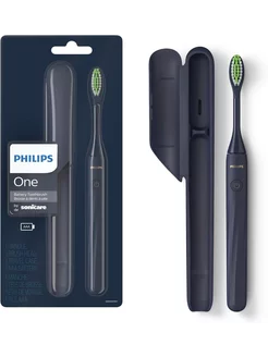 Электрическая зубная щетка One HY1100/04 Night blue Philips 209239959 купить за 2 115 ₽ в интернет-магазине Wildberries