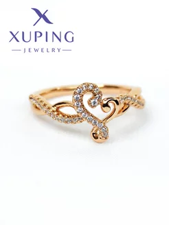 Кольцо с сердцем Xuping 209254063 купить за 530 ₽ в интернет-магазине Wildberries