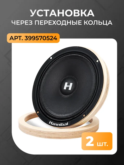 DEAF BONCE Колонки в машину Alphard Hannibal HM-6E 16,5 см, вариант, фото 2