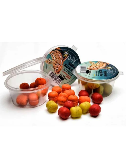 Lion Baits Мини бойлы плавающие на резинке Королевская слива 12х14мм, 12x14 мм, 15 шт, фото 4