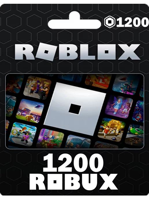 Roblox Карта пополнения Роблокс 1200 Robux для игры робакс