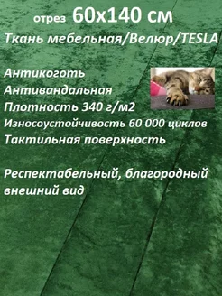 Ткань мебельная Антикоготь TESLA 60х140 см 100KOVROV 209322599 купить за 371 ₽ в интернет-магазине Wildberries