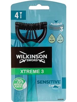 Xtreme 3 Sensitive Бритвенный одноразовый станок ( 4 шт) Schick 209442485 купить за 575 ₽ в интернет-магазине Wildberries