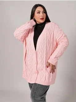 Кардиган вязаный большие размеры ANNTALE plus size 209512683 купить за 1 913 ₽ в интернет-магазине Wildberries