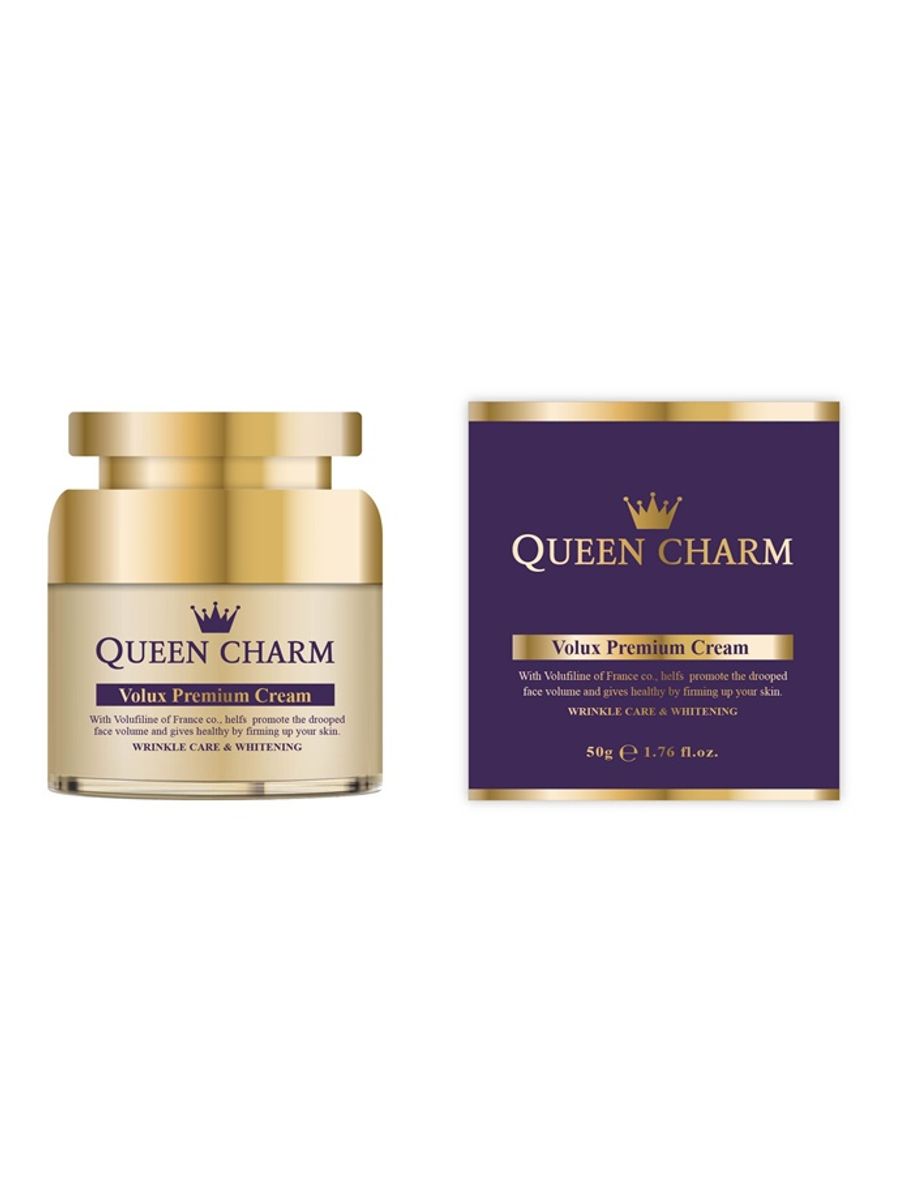 Волюкс. Queen Charm. Антивозрастной крем для лица Volux Premium Cream, 50 мл. Волюфилин в косметике для лица. Крем для рук с волюфилином. Volux.