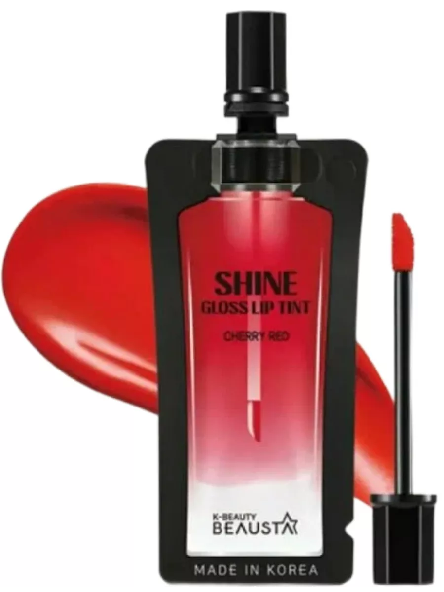 Тинт для губ Shine Gloss Lip tint, тон 1 Cherry red