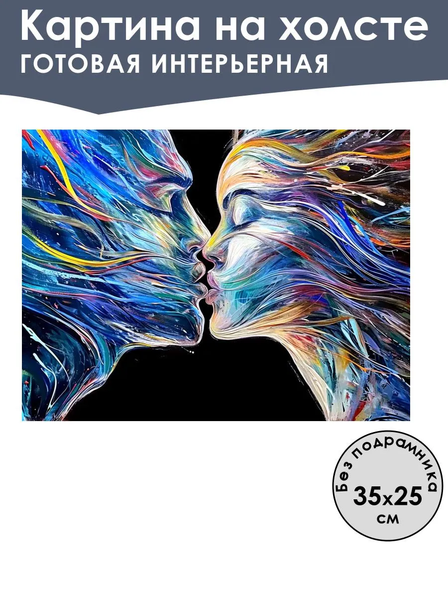 Картина интерьерная «Абстракция» холст 25x35 см