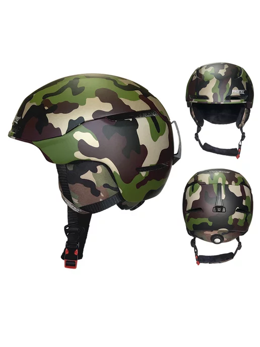 ProPro Шлем горнолыжный сноубордический цвет Military, зеленый, фото 3