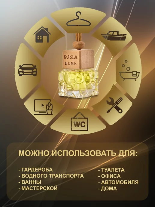 KOSLAHOME Ароматизатор в машину автопарфюм Манго, вариант, фото 6