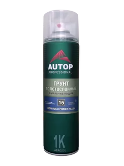 Грунт толстослойный AUTOP 15, серый, аэрозоль 650 мл AUTOP Professional 209665334 купить за 629 ₽ в интернет-магазине Wildberries