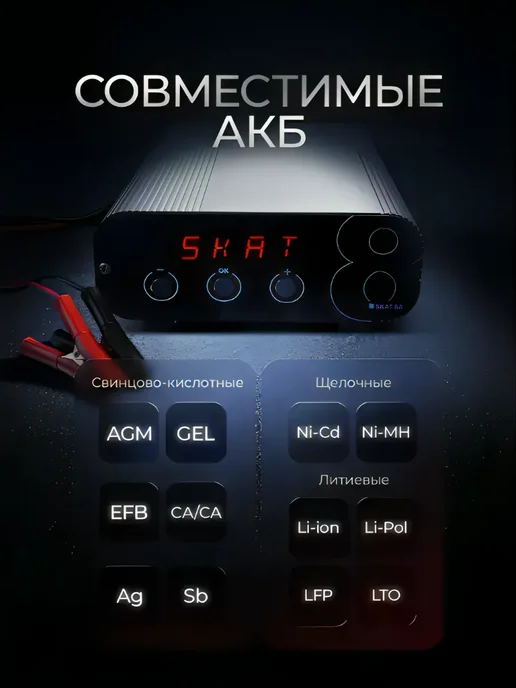 SKAT (завод Бастион) Автомобильное зарядное устройство SKAT 8А, вариант, фото 3