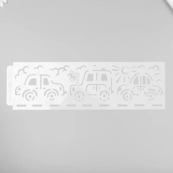 Трафарет бордюрный «Автомобили» 40х12 см
