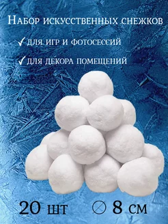 Набор искусственных снежков 20 шт АРТЭ Театральная Галерея 209674529 купить за 1 074 ₽ в интернет-магазине Wildberries