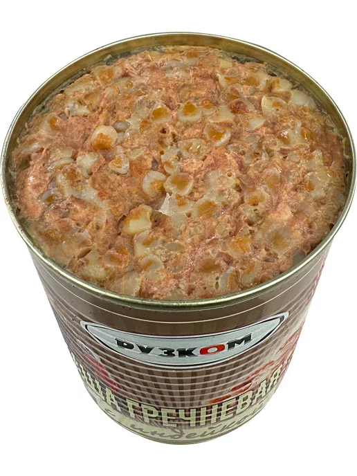РУЗКОМ Каша гречневая с индейкой, тушенка, 338 г - 4 шт, 338 г, 4 шт, фото 2