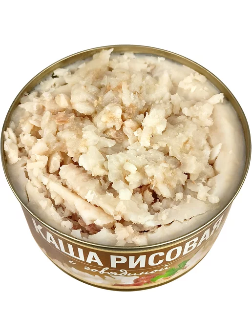 РУЗКОМ Каша рисовая с говядиной, тушенка, 325 г - 4 шт, 325 г, 4 шт, фото 2
