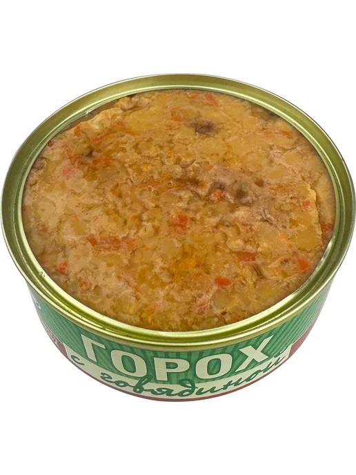 РУЗКОМ Горох с говядиной, тушенка, 325 г - 4 шт, 250 г, 2 шт, фото 2