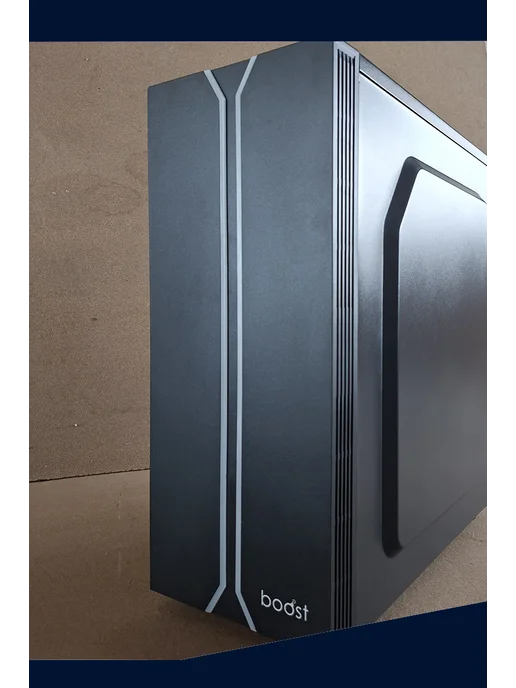 BomBoost Игровой корпус Mid-Tower с вентилятором RGB, черный, фото 3