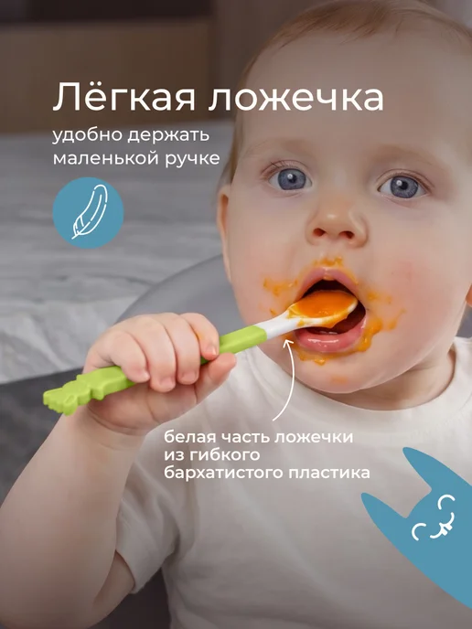 ROXY-KIDS Ложка для прикорма для новорожденных 4 месяца обучающая, вариант, фото 6