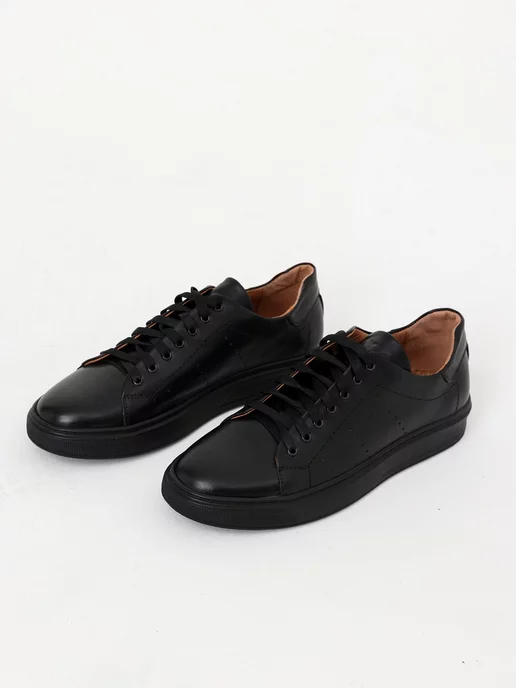 Beon Wear Полуботинки кожаные кеды демисезонные, черный, фото 3