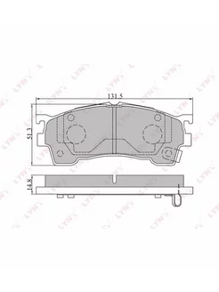 Колодки тормозные дисковые / перед /... LYNXauto 209722821 купить за 1 431 ₽ в интернет-магазине Wildberries