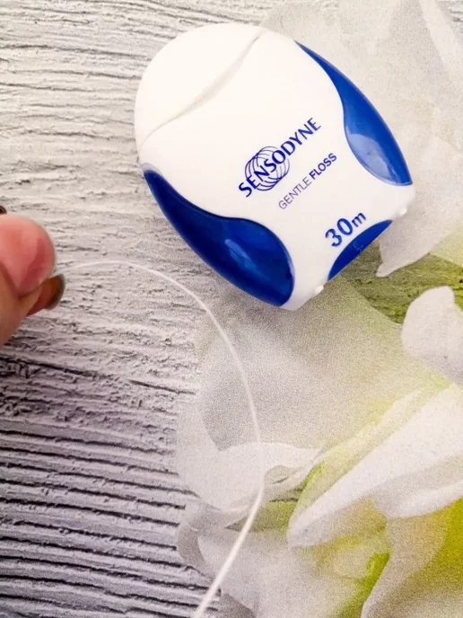 Sensodyne Зубная нить объемная вощеная сенсодин, 30 м, фото 4