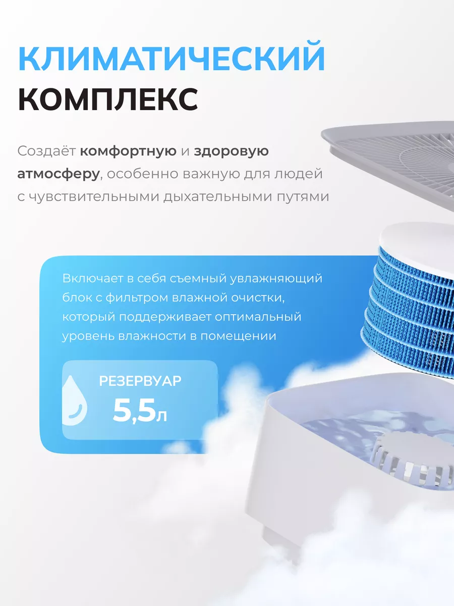 Умный климатический комплекс Sendo Air Wash X12 Sendo 209788385 купить в  интернет-магазине Wildberries