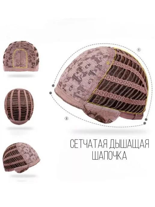 Парик натуральный короткий каре блонд без челки, серый, фото 4