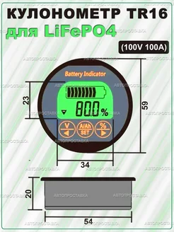 Кулометр TR16 (100A) для батареи LifePo4 АВТОПРОСТАВКА 209809279 купить за 4 256 ₽ в интернет-магазине Wildberries