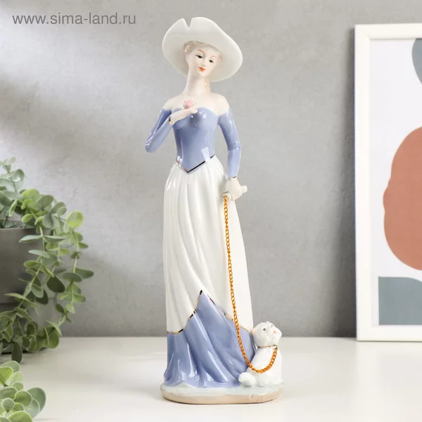 Сувенир «Девушка с котенком» 31x10x7,5 см