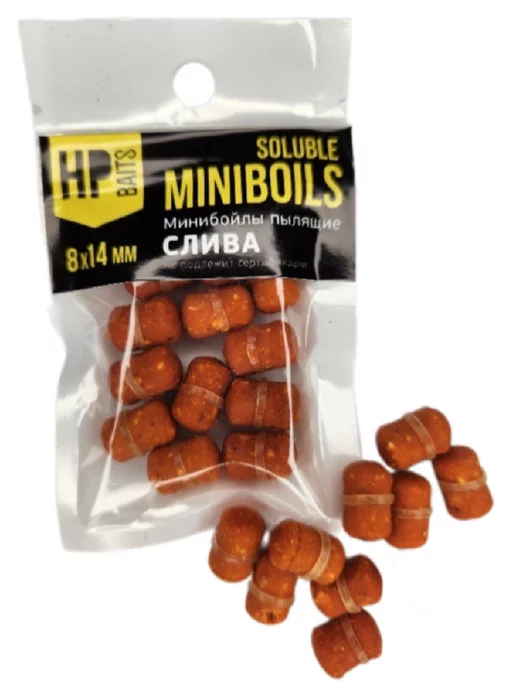 HP BAITS Минибойлы пылящие 8*14 (чеснок, клубника, слива), 8x14, фото 3