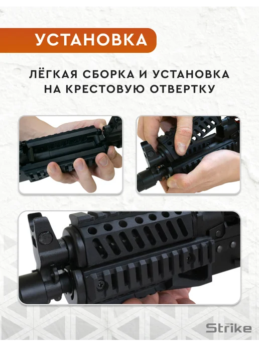 Strike Gear Цевье тактическое TGR-S RIS для страйкбольного АКС-74У, вариант, фото 5
