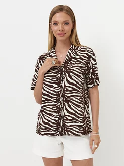 Рубашка летняя оверсайз с принтом LONA 209951870 купить за 2 616 ₽ в интернет-магазине Wildberries