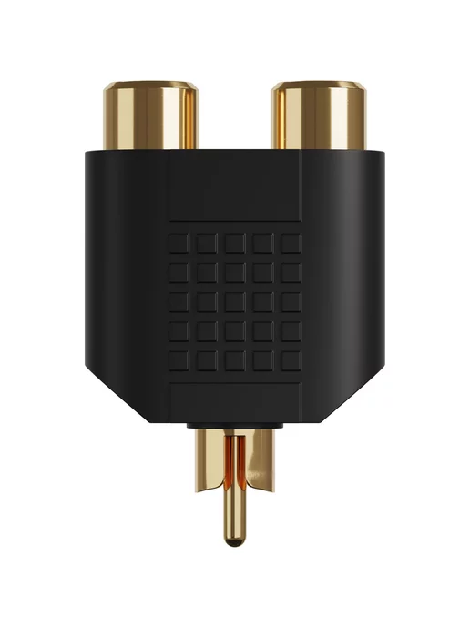GSMIN Переходник разветвитель тюльпан RCA - 2xRCA, 2шт, 2 шт, фото 6